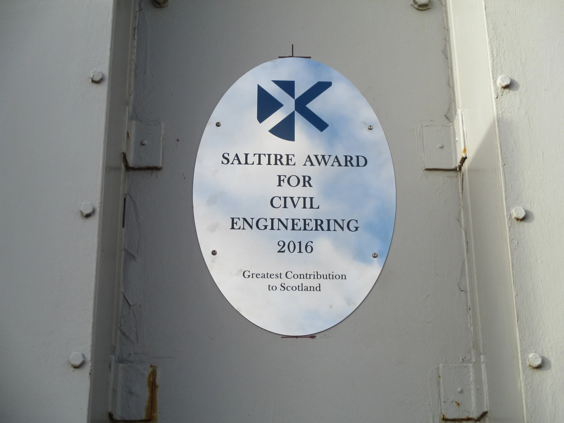 Background image - Saltire Award Installed